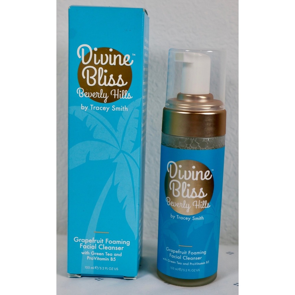 Divine Bliss GRAPEFRUIT Foaming Facial Cleanser GREEN‎ TEA ProVitamin B5